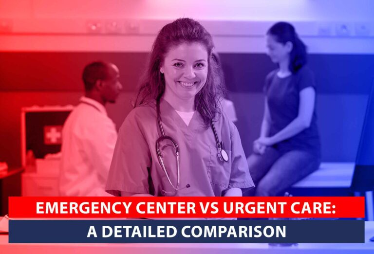 Understand the differences between an emergency center vs urgent care with this informative image, guiding you to the appropriate medical services.