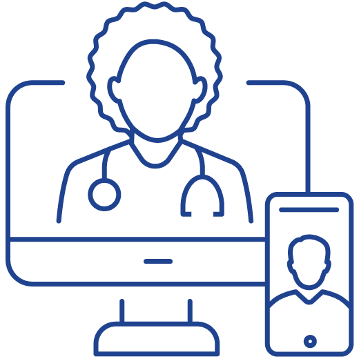 Telehealth urgent care visit in progress