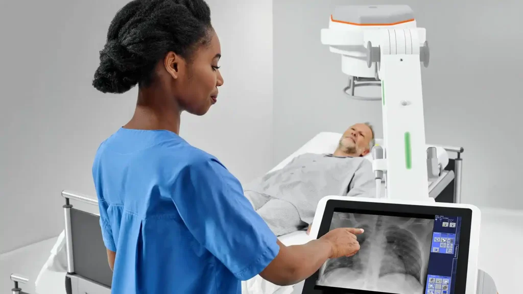 Breakdown of X-ray charges in healthcare facility